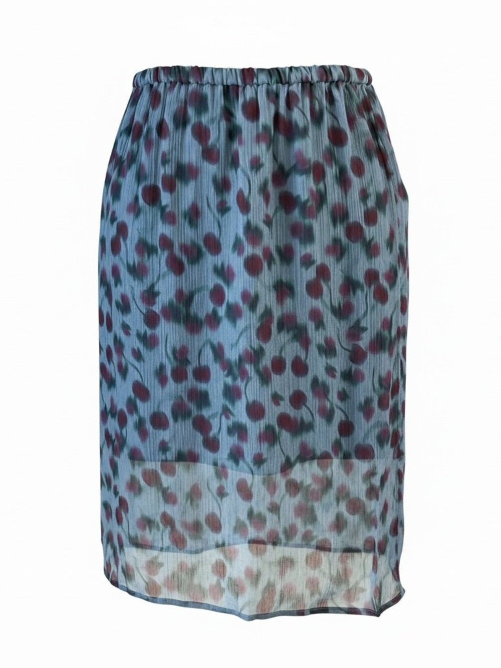 J.Crew Gwen Knee Length Slip Skirt In Blurry Cherry Size XS NWT